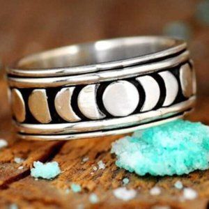 Witch Phases of the Moon BOHO Ring.